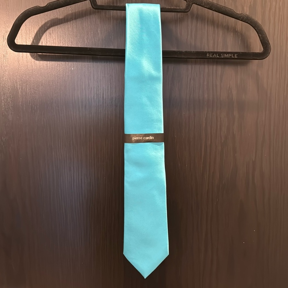 Aqua Pierre Cardin Men’s Tie